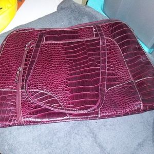 Burgundy laptop case